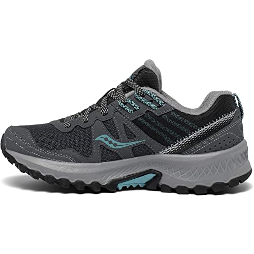 Saucony Women's Excursion TR14 Trail Running Shoe, Charcoal/Marine, 8.5