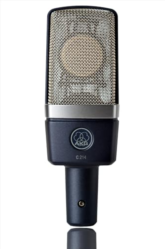 AKG Pro Audio C214 Professional Large-Diaphragm Condenser Microphone, Grey