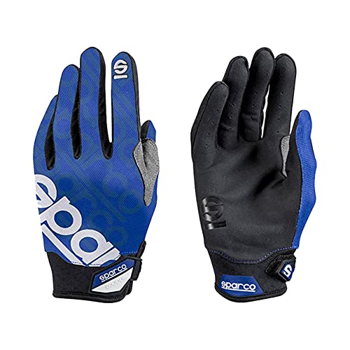 Sparco 002093AZ3L Glove MECA 3 LRG BLUE