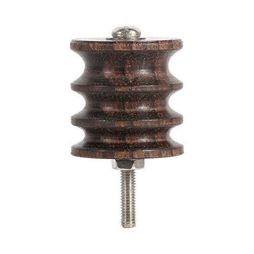 Wooden Sanders Leather Burnisher, Wooden Leather Burnisher Polished Slicker 3-Slot Grinding Tip Electrical Leather Grinding Machine Accessories Ideal for Finishing Holsters, Knife Sheaths, Saddles