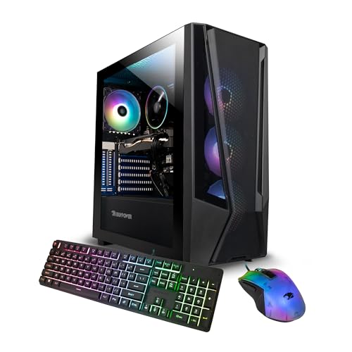iBUYPOWER TraceMesh Gaming PC Computer Desktop TMA5N16502 (AMD Ryzen 5 4500, GTX 1650 4GB, 16GB DDR4 3200 (8x2), 1TB NVMe SSD, WiFi Ready, Windows 11 Home)