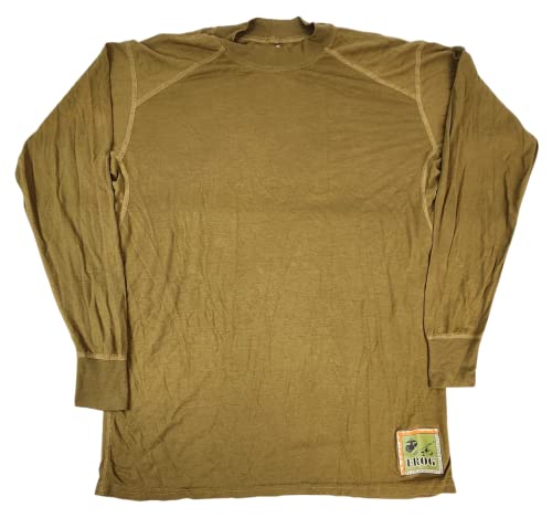 Military Outdoor Clothing Never Issued USMC Frog Silk Weight Tops, X-Large, Coyote