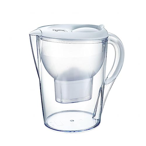 3 litres Water Filter Jug Combo 1 Advanced Filter, Kitchen Fridge Door Water Filter Jug, Reduction Microplastics, Chlorine, Limescale Impurities,B