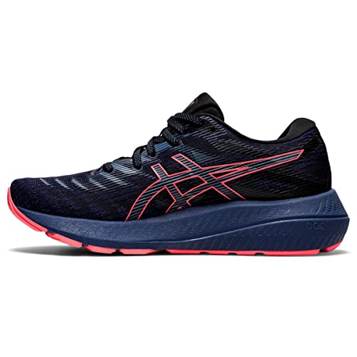 ASICS Women's Gel-Kayano Lite 2 Running Shoes, 8.5, Thunder Blue/Blazing Coral