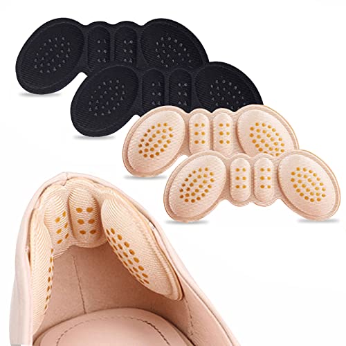 Heel Pads for Shoes, That are too Big Heel Grips for Womens Shoes(4Pairs), Heel Inserts for shoes Anti-Slip Heel Grips Liner Cushions Inserts for Women Men Shoe Heel Inserts Prevent Rubbing Blisters