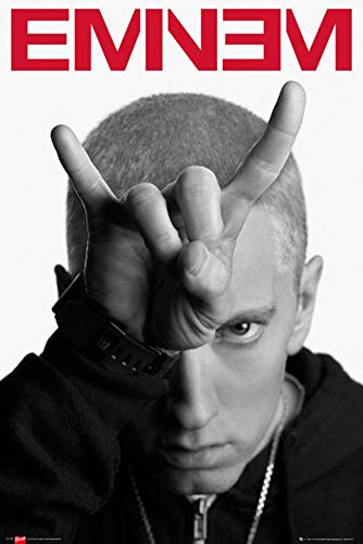Eminem Horns Poster - 91.5 x 61cms (36 x 24 Inches)