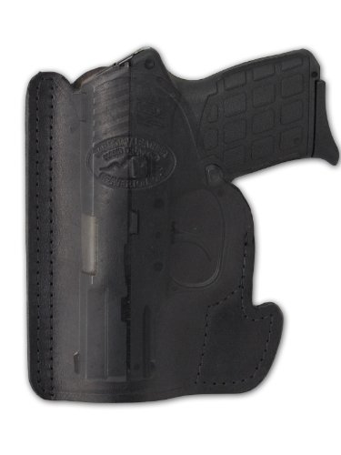 Barsony Black Leather Gun Concealment Pocket Holster for SIG P938