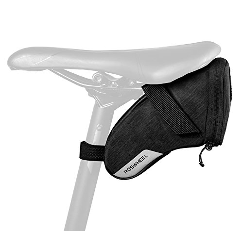 Roswheel Essentials Series 131470 Bike Saddle Bag Bicycle Under Seat Pack Cycling Accessories Pouch Biking Pannier, Small