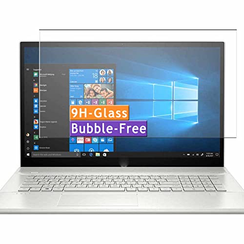 Vaxson Tempered Glass Screen Protector, compatible with HP ENVY Laptop PC 17-ce2000 17-ce 17.3' Visible Area Cover Only, 9H Film Protector [Not Full Coverage]