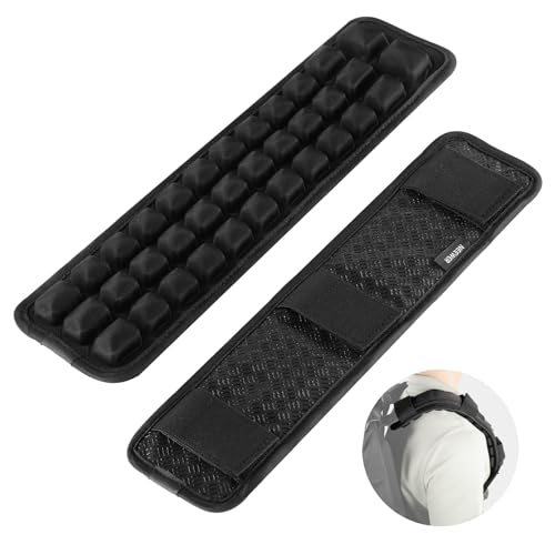 NEEWER Backpack Strap Pads with Air Cushions, 2 Pack Inflatable Quick Dry Shoulder Strap Pads with Touch Fasteners, Decompressed Ventilated Non Slip for Camera Laptop Commuter Duffle Bag, SR005