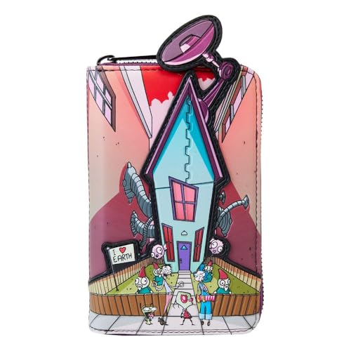Loungefly Nickelodeon Invader Zim Secret Lair Zip Around Wallet