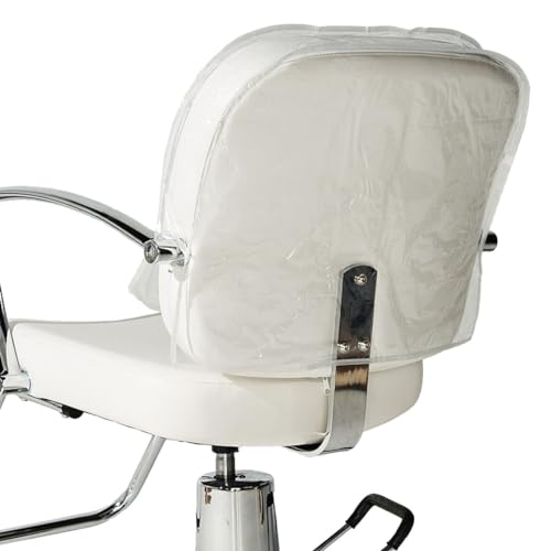 Betty Dain Salon Chair Cover, Protects Spa/Salon Chair Upholstery from Stains, Chemicals, Moisture, and Wear, Round, Fits Most Salon Chairs, Durable Vinyl, Clear