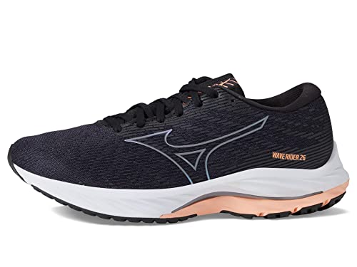 Mizuno Women's Wave Rider 26 | Neutral Running Shoe | Odyssey Grey/Quicksilver | US 8.5
