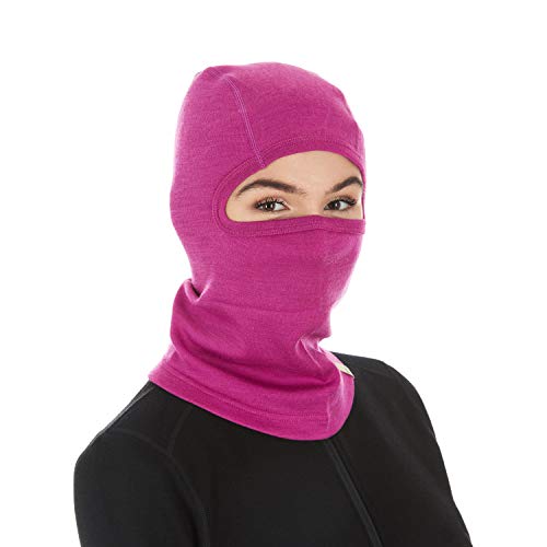 100% Merino Wool Balaclava Radiant Violet One Size