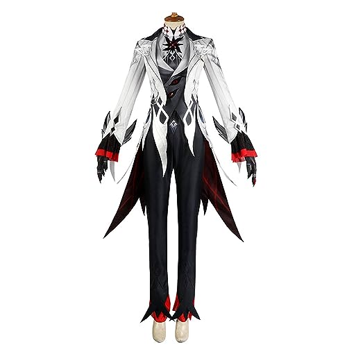 JUGUANCOS Game Arlecchino Cosplay Knave Costume for Men Women Adult Anime Outfit Halloween Party (M)
