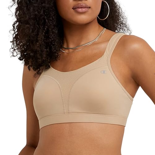 Champion womens Spot Comfort Full Support Sports Bra, Nude, 34DD US