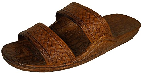 Pali Hawaii Unisex Adult Classic Jandal Sandal (Brown, 7)