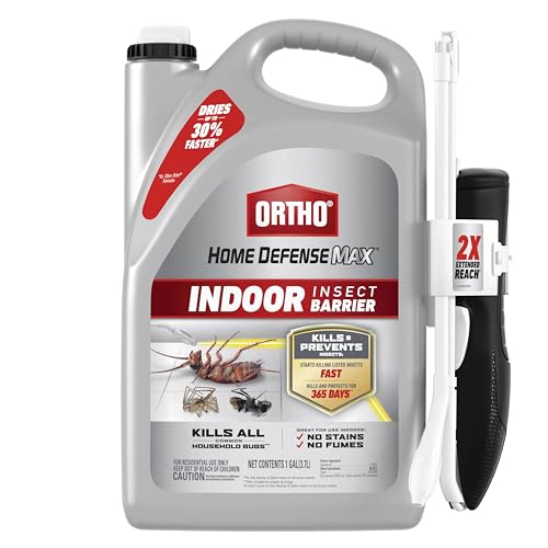 Ortho Home Defense Max Indoor Insect Barrier: Starts to Kill Ants, Roaches, Spiders, Fleas & Ticks Fast, 1 gal.