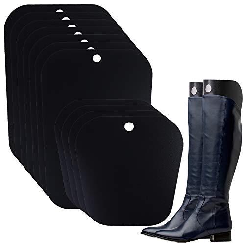 Ruisita 10 Pieces (5 Pairs) Boot Shaper Form Inserts Boots Tall Support for Women and Men (12/14/16 inches, Black)