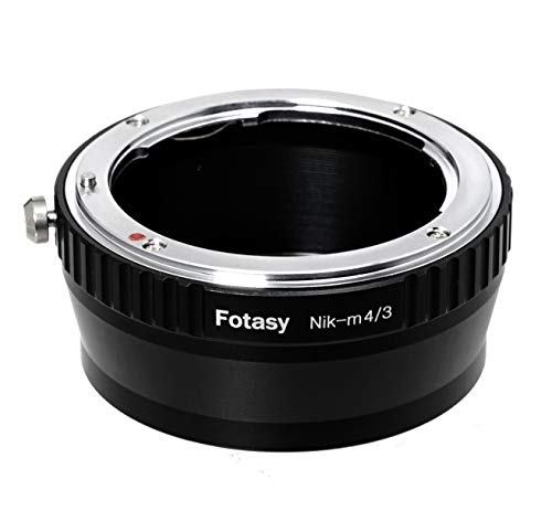 Fotasy Manual NK Lens to M4/3 Adapter, F Mount to MFT, Compatible with Nikon F lens Panasonic G7 G9 GF8 GF90 GH5 II GX7 GX9 GX850 G90 G91 G95 Olympus E-M1 E-M5 E-M10 I II III E-PM2 E-PM1 Pen-F E-M1X