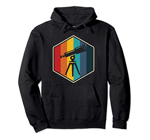 Telescope retro hexagon astro photographer astrophotography Pullover Hoodie