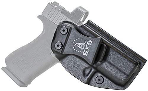 CYA Supply Co. Base Optics Ready (Black) Inside Waistband Holster IWB Veteran Owned Company Fits Glock 43 / 43X / 43X MOS