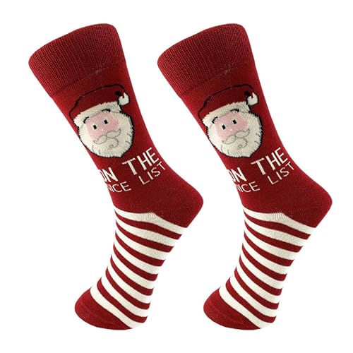 FAMOORE Thighs for Women Men And Women Casual Socks Cute Pattern Casual Socks Bag Cotton Show Off Socks Garter (Wine, O