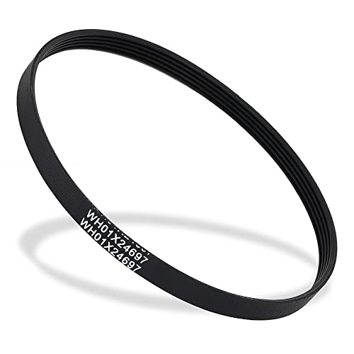WH01X24697 Washer Drive Belt, Fit for GE, Hotpoint Clothes Washing Machine, Replaces AP6037512, 4585709, PS11767488