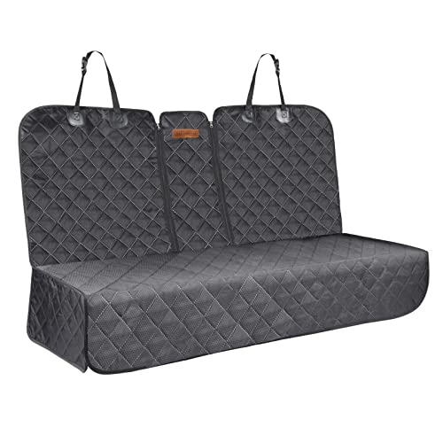 ALLANSING Waterproof Bench Back Seat Cover for Cars,Trucks,SUVs - Easy Cleanup Car Seat Protector Great for Shedding Pets or Messy Kids(Black)