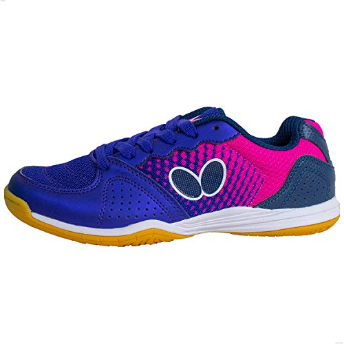 Butterfly Unisex Athletic Table Tennis Shoes, Navy, 5.5 US Men