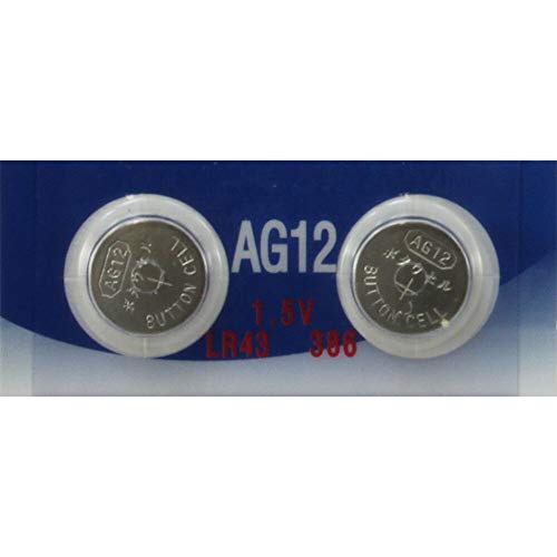 2 AG12 G12 LR43 L1142 386 SR43 Battery Fast USA Ship Retail Cards