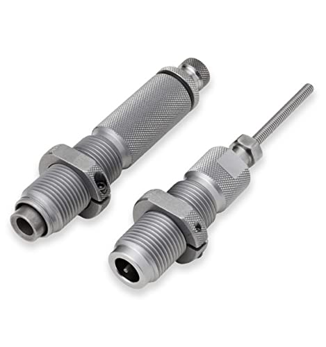 Hornady Custom Grade New Dimension 2-Die Set, 223 REM (.224) (546228) - Caliber Specific Reloading Equipment for Handloaders with Full Length Sizer Die, Seating Die, Sure-Loc Rings, & Storage Box