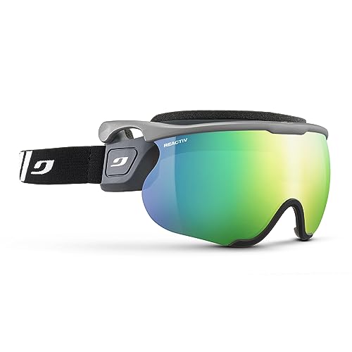 Julbo Sniper EVO L: Goggles With REACTIV Or Spectron LensÉ (Gray, REACTIV 1-3 High Contrast)
