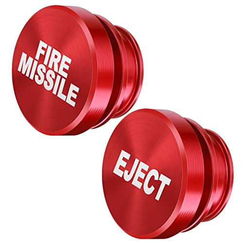 2 Pieces Aluminum Dustproof Plugs Billet Dustproof Plugs 12-Volt Replacement Accessories Anodized Aluminum Car Decorations Compatible with Most Vehicles Autos Cars (Red)