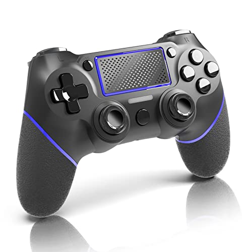 LeeveYoun Controller for PS-4,Wireless Game Controller Compatible with P4/Slim/Pro/PC(WIN 7/8/10) with Analog Sticks/Dual Vibration/6-Axis Motion Sensor,Replacement for PS-4 Controller