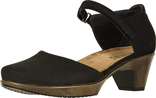 NAOT Footwear Women's Karma Pump Black Velvet Nubuck 7 M US