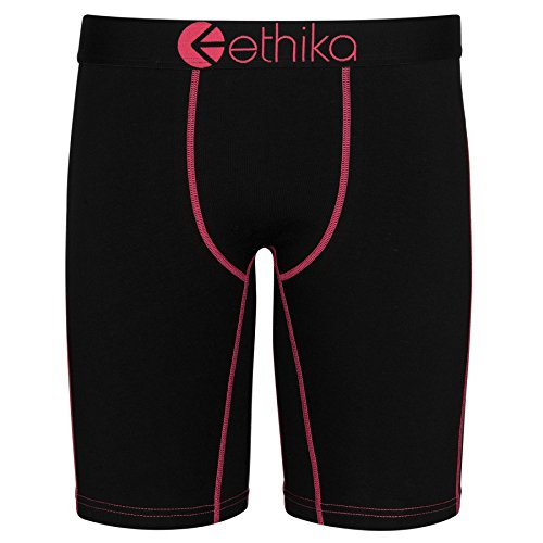 Ethika Mens Staple Boxer Brief | Black Roz (BLK, Medium)