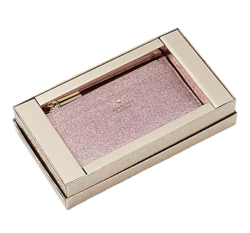Kate Spade New York Glimmer Boxed Large Slim Cardholder In Mitten Pink