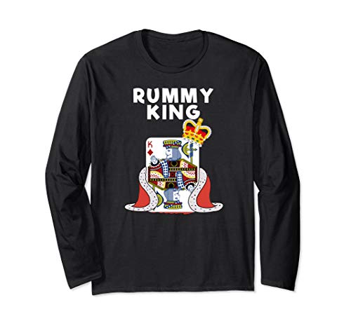 Rummy Long Sleeve Shirt - Funny Rummy Card Game King
