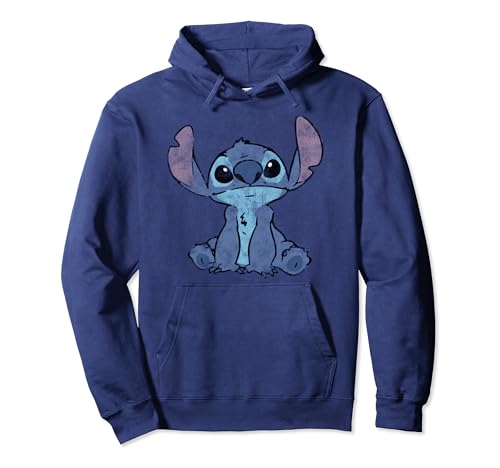 Disney Lilo & Stitch Distressed Stitch Portrait Pullover Hoodie