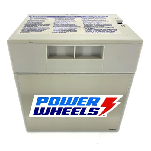 12-Volt Battery Fits Power Wheels Branded Toys: Replacement Part 1001175653, 00801-0638, 00801-1869 All Gray Rechargeable