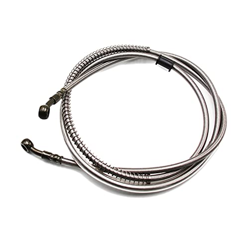 PRO BAT Braided Hydraulic Brake Hose Line Pipeline For Chinese GY6 Scooter ATV Dirt Bike Go Kart 10mm Banjo Ends (70''/175cm)