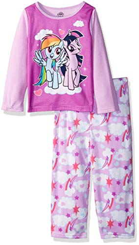 My Pony Girls’ Little Baby Pajama Set, Dash/Sparkle, 2T
