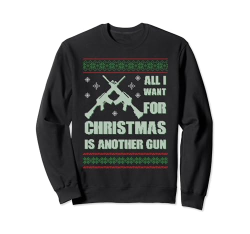 Guns For Christmas Ugly Hoodie Hunting Military Gift Idea Sweatshirt