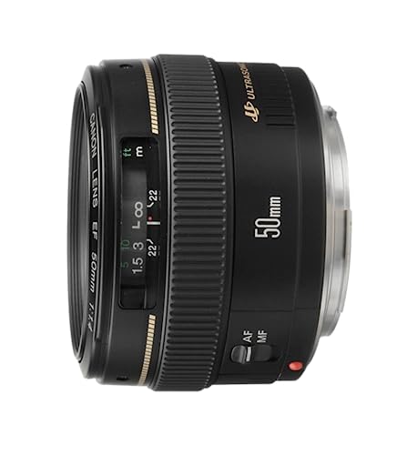 Canon EF 50mm f/1.4 USM Standard and Medium Telephoto Lens for Canon SLR Cameras, Fixed