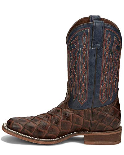 Nocona Men's Turner Chocolate Western Boot Broad Square Toe Brown 13 D
