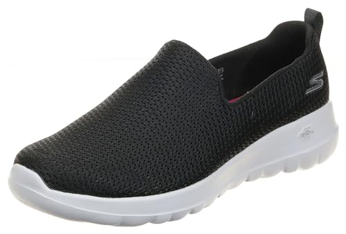 Skechers Women's Go Walk Joy Sneaker, Black/White, 7