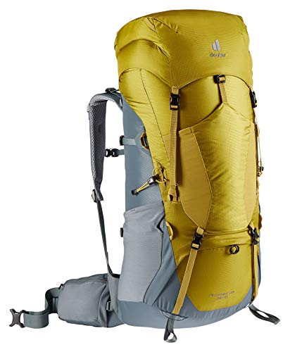 DEUTER Unisex – Adult's Aircontact Lite 65+10 Trekking Backpack, Turmeric-Teal, (75L) EU
