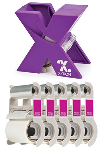 Xyron Acid-Free Permanent Adhesive Refill Cartridge for The XRN150 1.5-inch X Sticker Maker, 20-feet Each, 5 Pack (100-feet Total) Sticker Maker Machine XRN150 X 1.5 inch