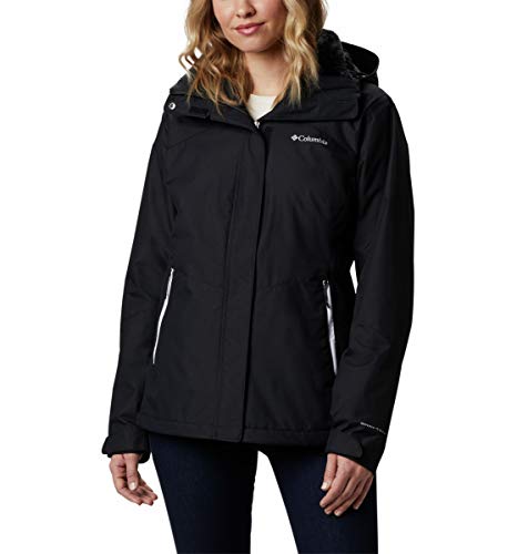 Columbia Women’s Bugaboo II Fleece Interchange Winter Jacket, Waterproof & Breathable, Black, Medium